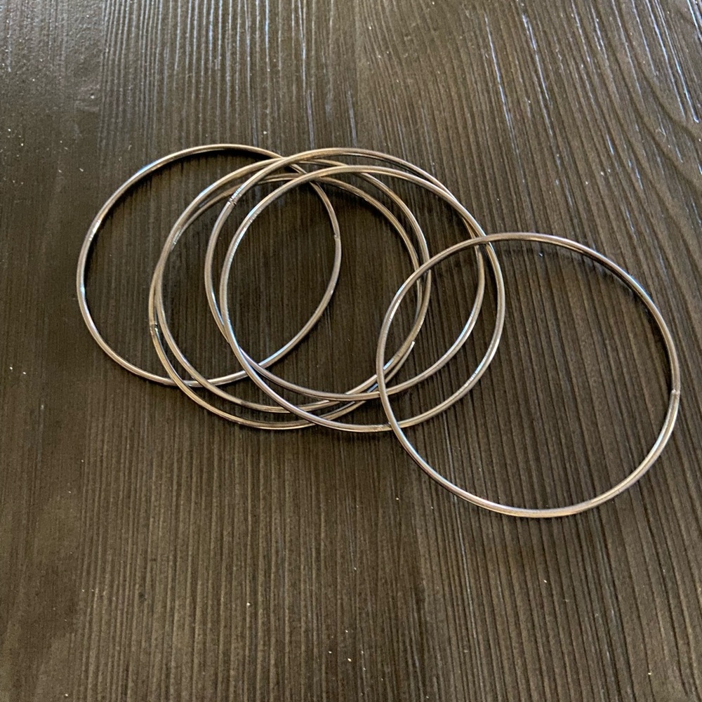 Silver Bangle Set - image 2